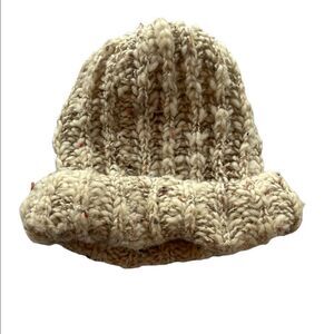 Cream color Vintage Crochet Beanie Made in Italy